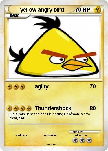 Pokemon yellow angry bird