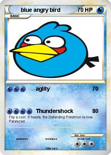 Pokemon blue angry bird