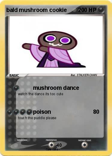 Pokemon bald mushroom cookie