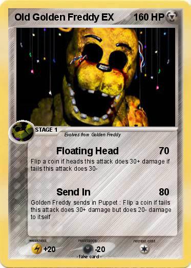 Pokemon Old Golden Freddy EX