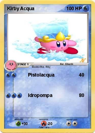 Pokemon Kirby Acqua