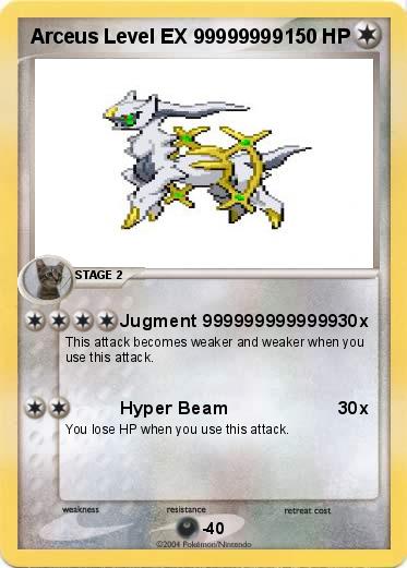 Pokemon Arceus Level EX 99999999