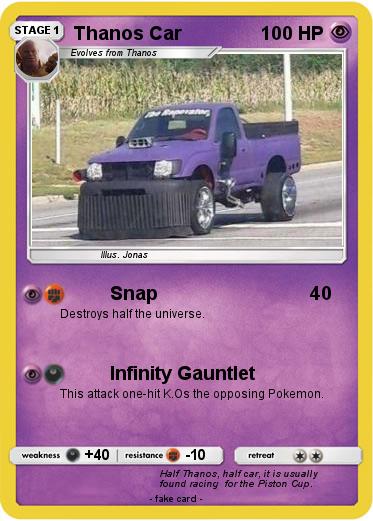 Pokemon Thanos Car