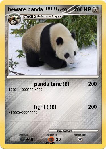 Pokemon beware panda !!!!!!!!