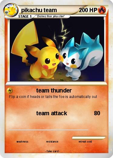 Pokemon pikachu team