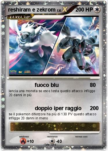 Pokemon reshiram e zekrom