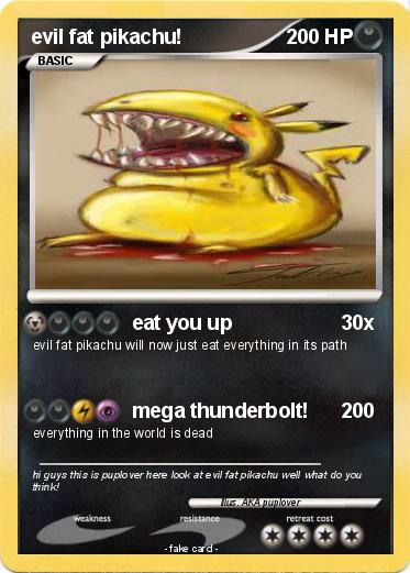 Pokemon evil fat pikachu!