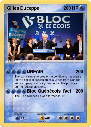 Pokemon Gilles Duceppe