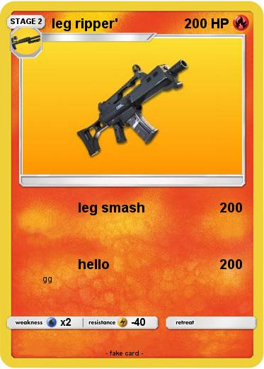 Pokemon leg ripper'