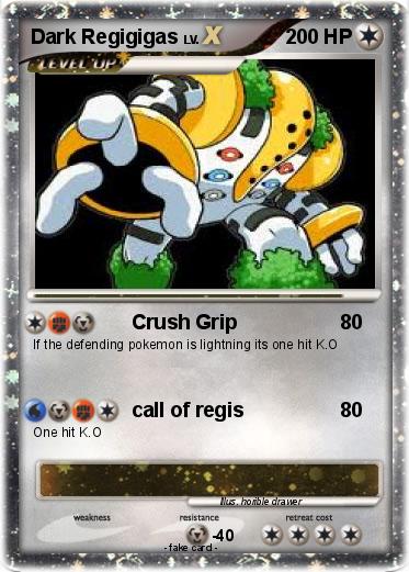 Pokemon Dark Regigigas
