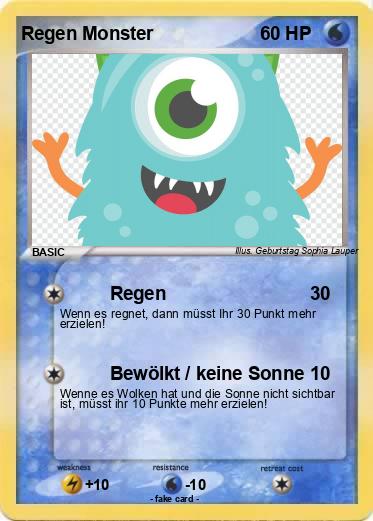 Pokemon Regen Monster