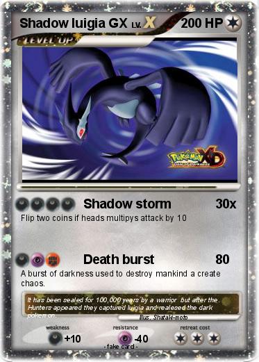 Pokemon Shadow luigia GX