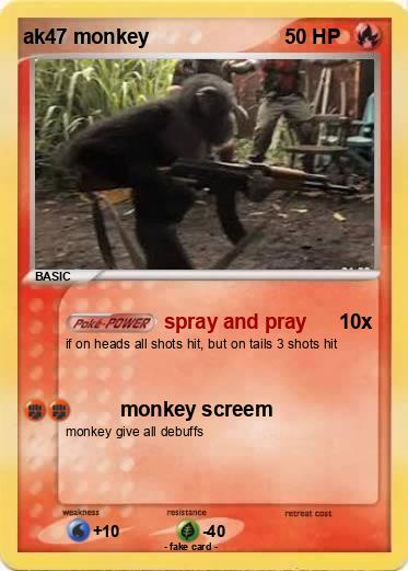 Pokemon ak47 monkey