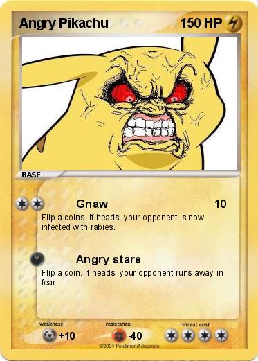 Pokemon Angry Pikachu