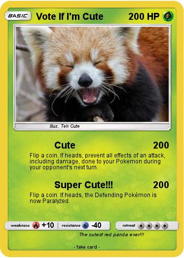 Pokemon Vote If I'm Cute