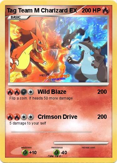 Pokemon Tag Team M Charizard EX
