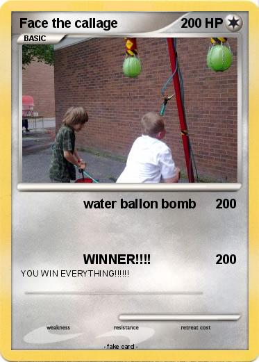 Pokemon Face the callage