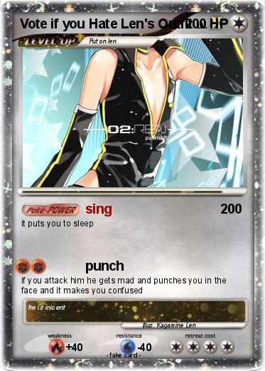 Pokemon Vote if you Hate Len's Outfit