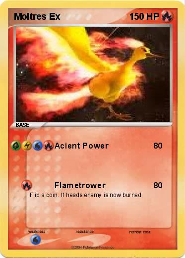 Pokemon Moltres Ex
