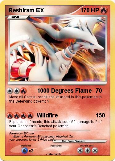 Pokemon Reshiram EX
