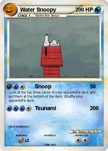 Pokemon Water Snoopy
