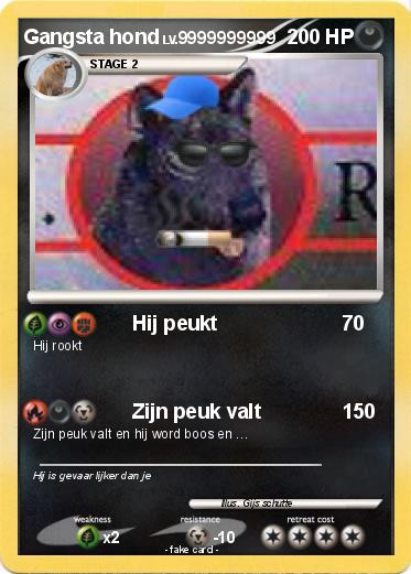 Pokemon Gangsta hond
