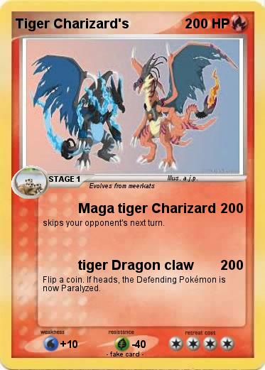 Pokemon Tiger Charizard's