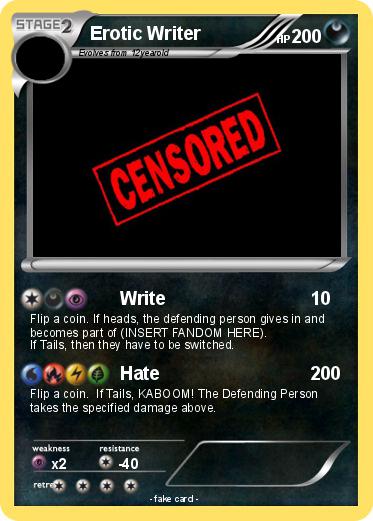 Pokemon Erotic Writer