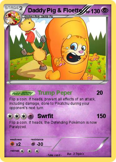 Pokemon Daddy Pig & Floette