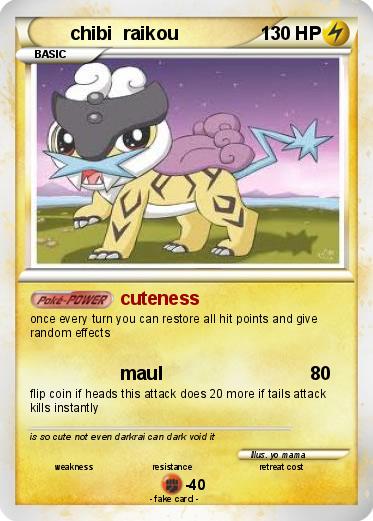 Pokemon chibi  raikou