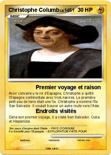 Pokemon Christophe Columb