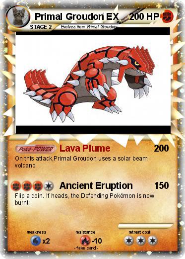 Pokemon Primal Groudon EX
