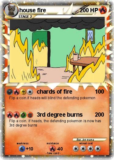 Pokemon house fire