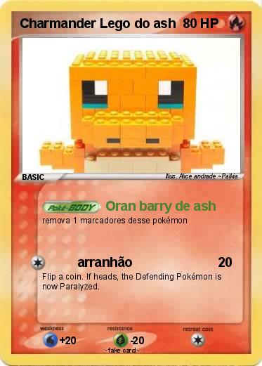 Pokemon Charmander Lego do ash