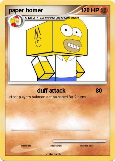 Pokemon paper homer
