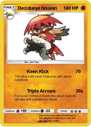 Pokemon Decidueye hisuian