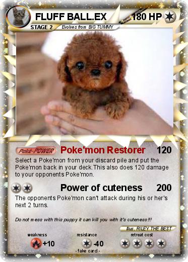 Pokemon FLUFF BALL.EX