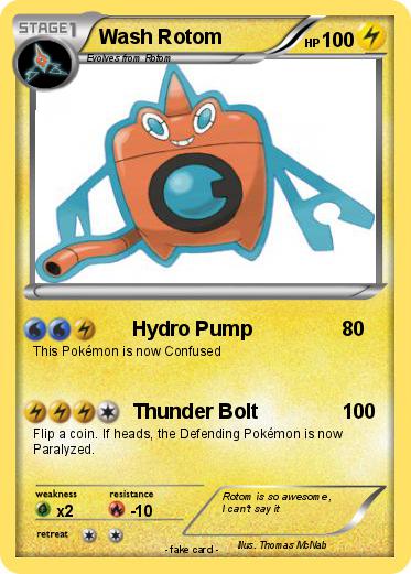 Pokemon Wash Rotom