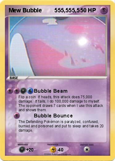 Pokemon Mew Bubble        555,555,5