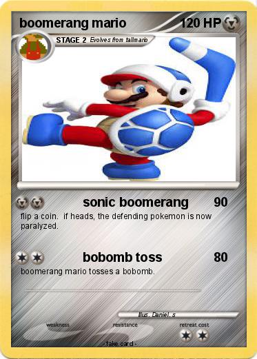 Pokemon boomerang mario