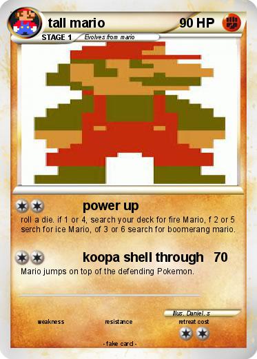 Pokemon tall mario