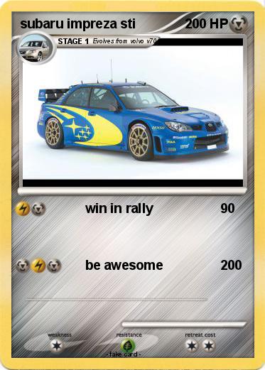 Pokemon subaru impreza sti