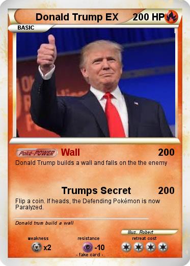 Pokemon Donald Trump EX