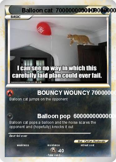 Pokemon Balloon cat  700000000000000000000000