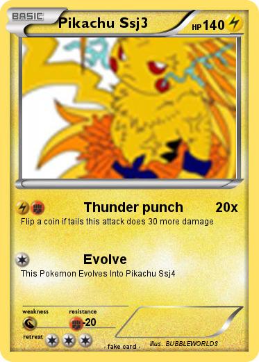 Pokemon Pikachu Ssj3