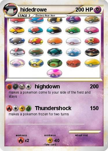 Pokemon hidedrowe