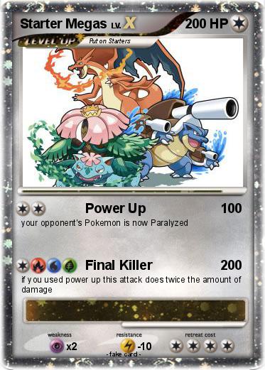 Pokemon Starter Megas