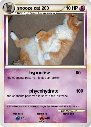 Pokemon snooze cat 200