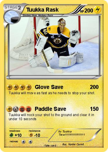 Pokemon Tuukka Rask