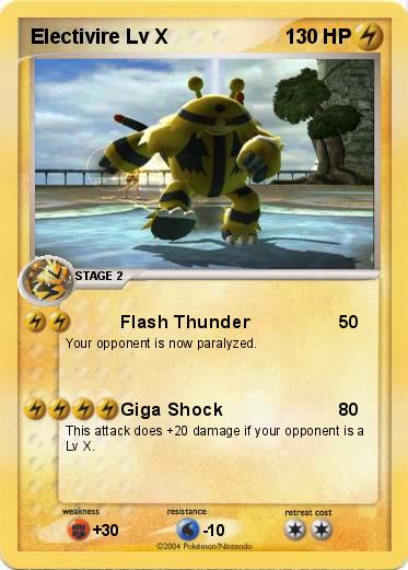 Pokemon Electivire Lv X